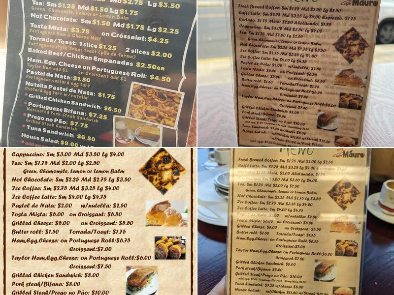 Café Mauro Menu