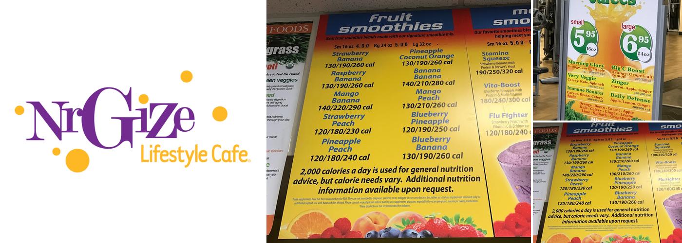 Nrgize Menu