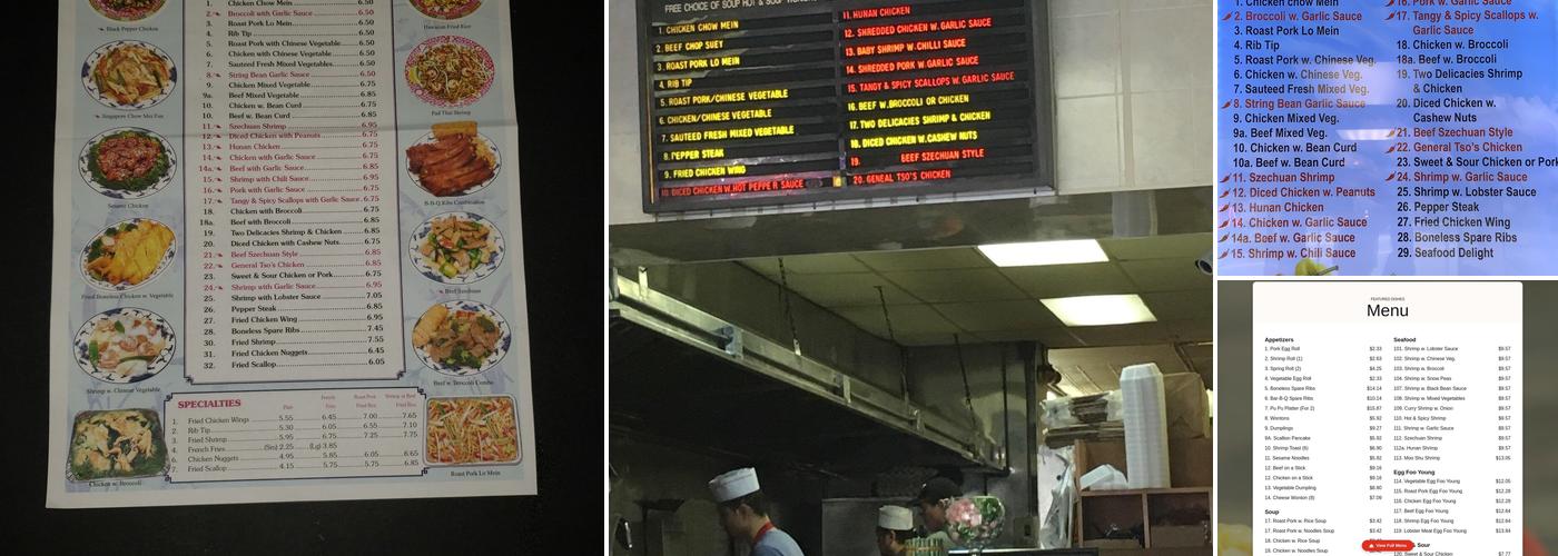 Man Hing Chinese Restaurant Menu