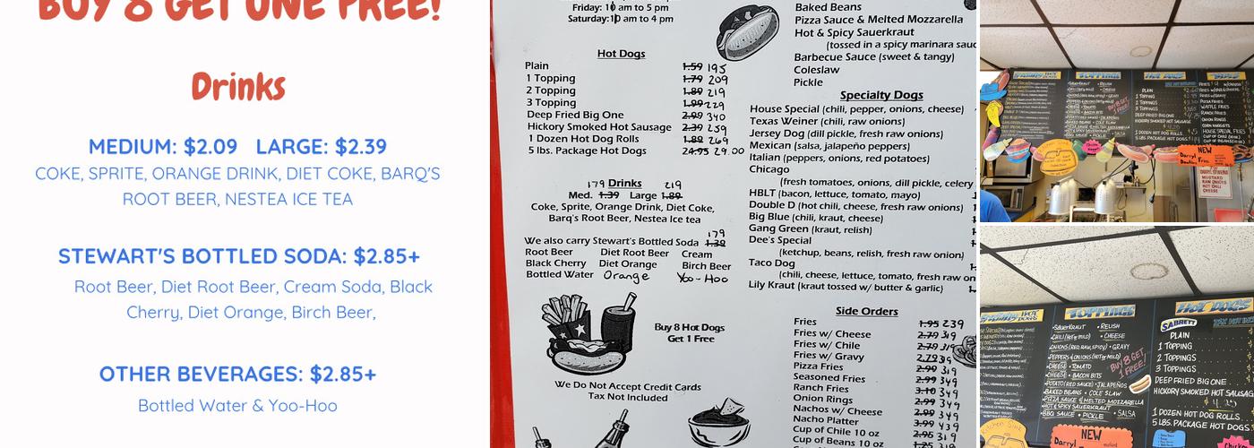 Hot Dog House Menu