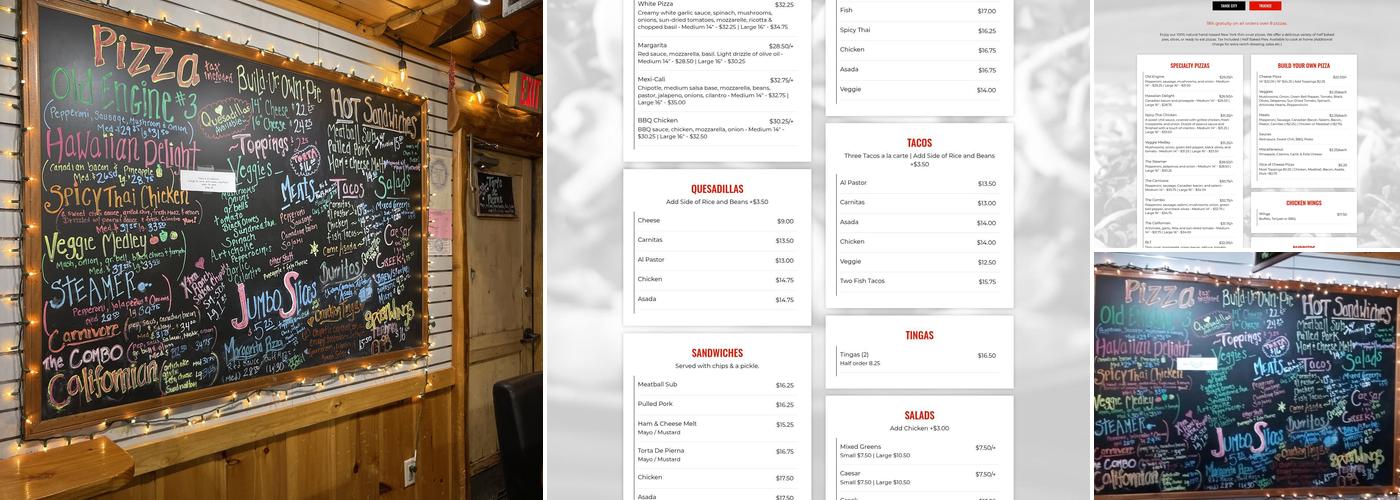 Front Street Station Pizza Menu