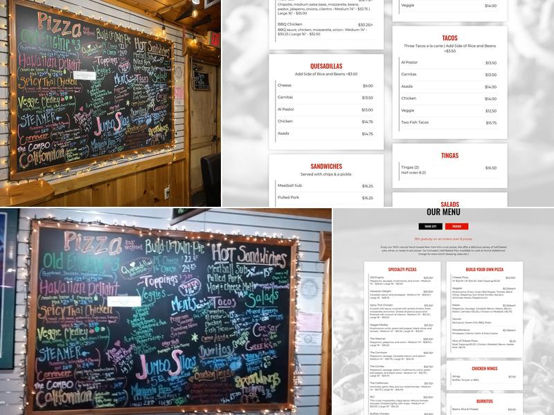 Front Street Station Pizza Menu