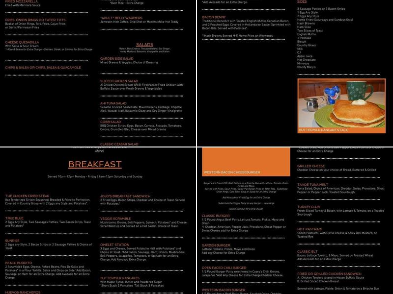 Casey's Menu
