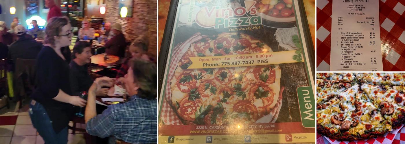 Vino's Pizza Menu