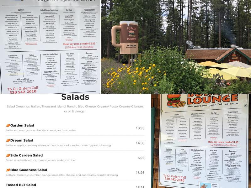Burger Lounge Menu