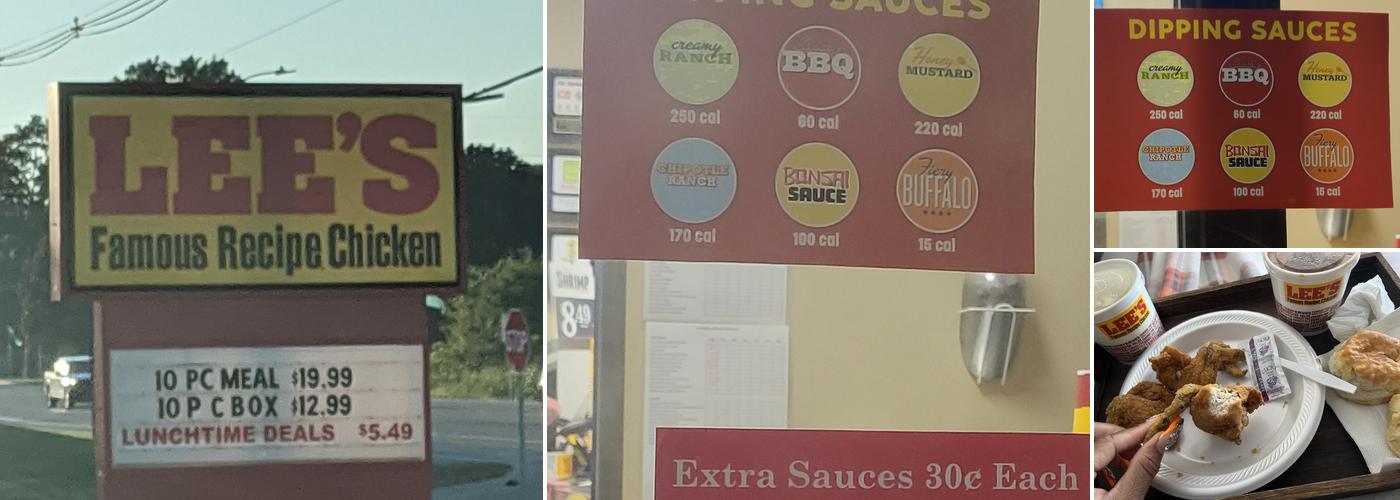 Lee's Famous Recipe Chicken Menu