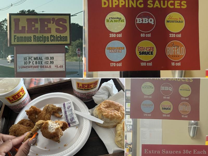 Lee's Famous Recipe Chicken Menu