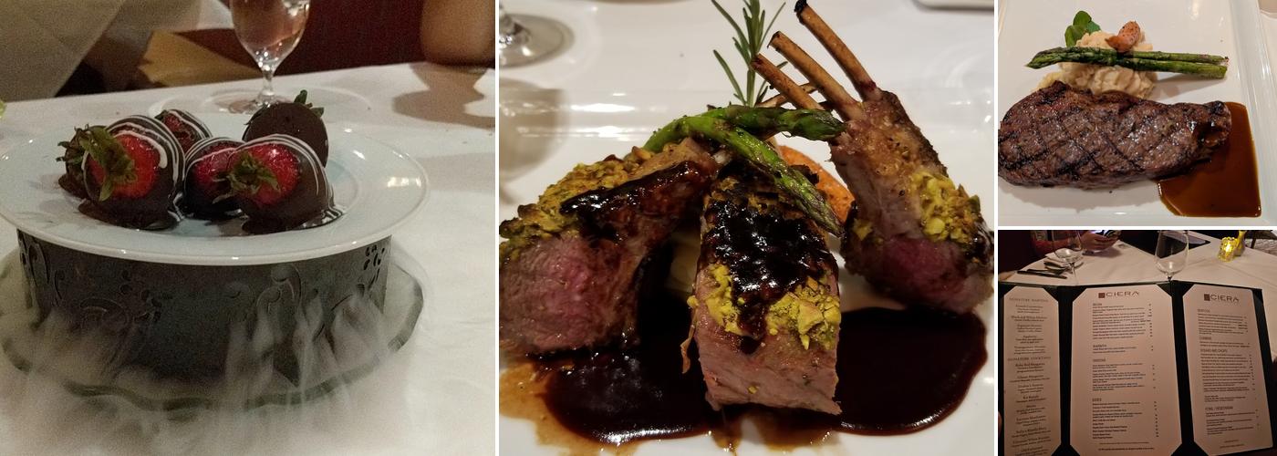 Ciera Steak & Chophouse Menu