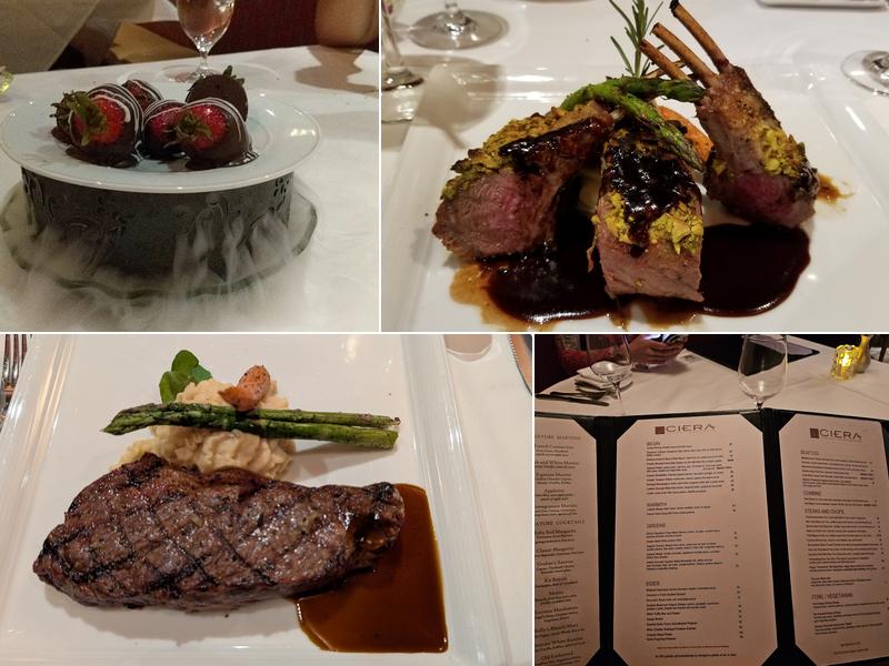 Ciera Steak & Chophouse Menu