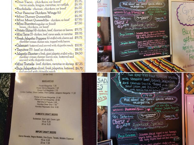 El Charro Avitia Menu