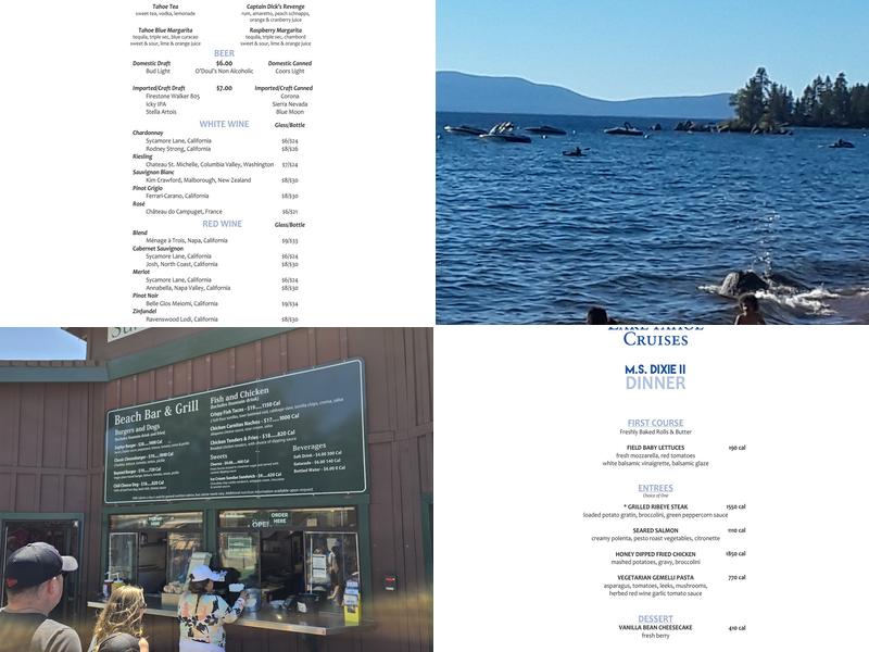 Sunset Beach Bar & Grille Menu