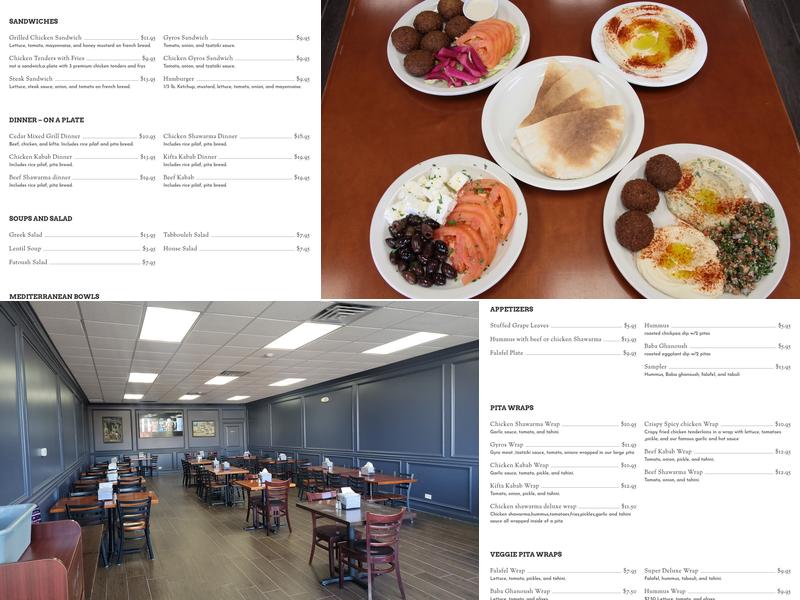 Cedar Grill Menu