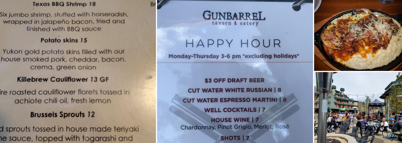 Gunbarrel Tavern & Eatery Menu