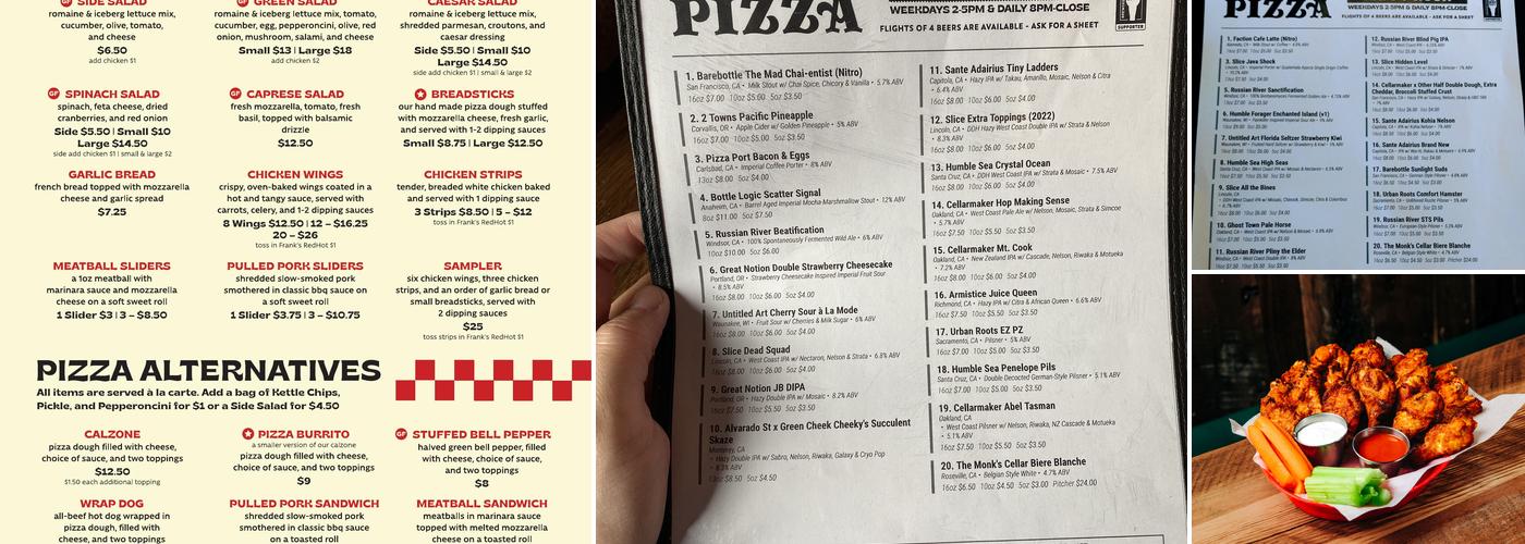 Old Town Pizza Menu