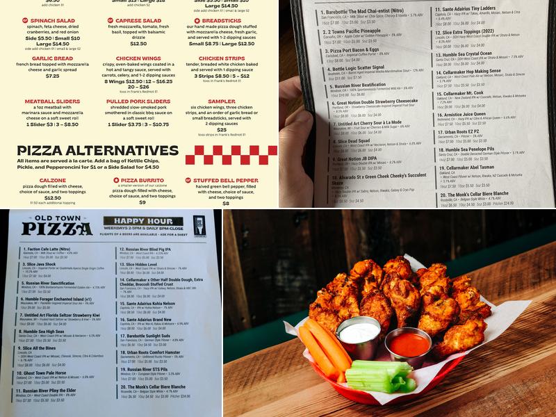 Old Town Pizza Menu