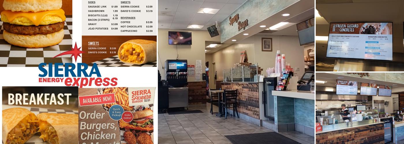 Sierra Squeeze Burger Menu