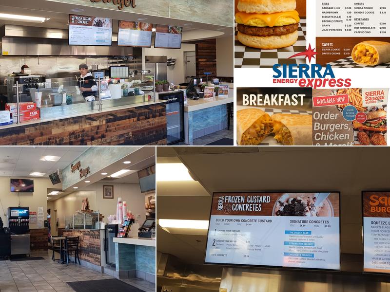 Sierra Squeeze Burger Menu
