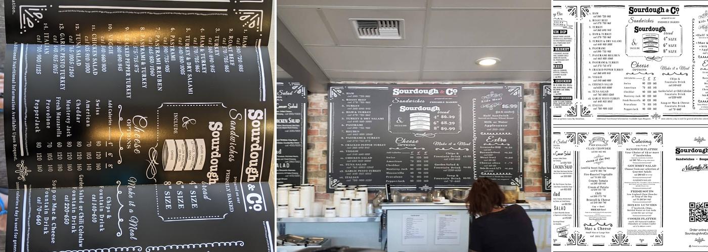 Sourdough & Co Menu