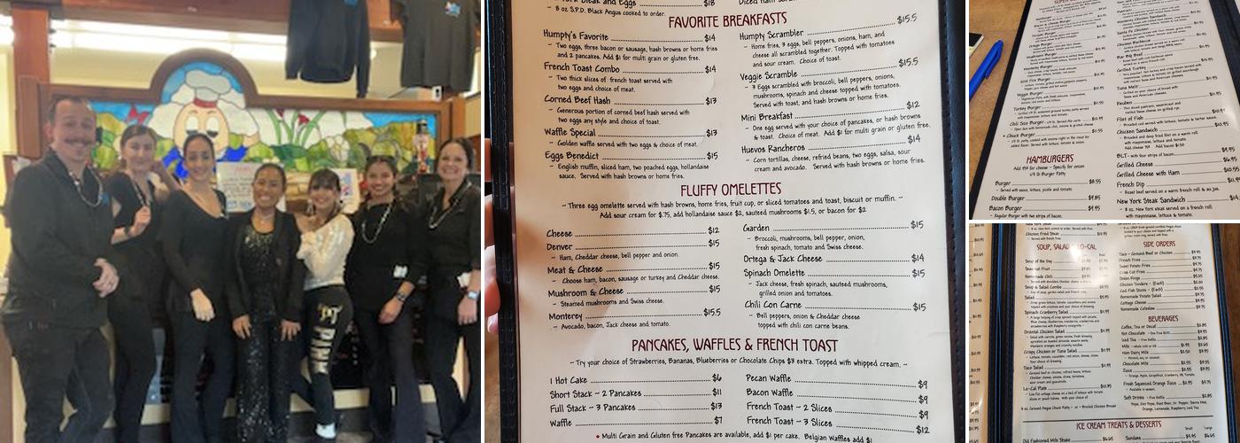 Humpty Dumpty Kitchen Menu