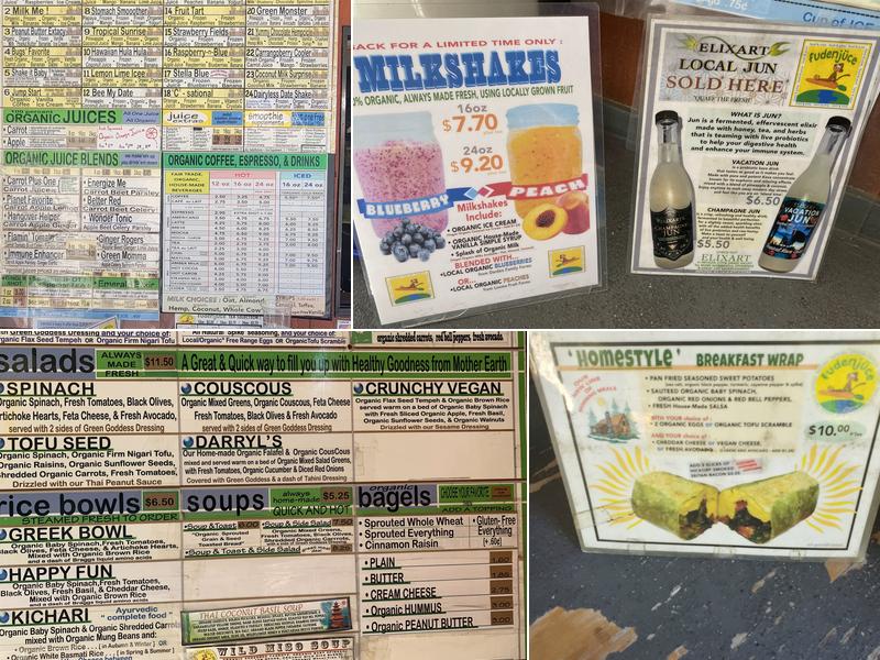 Fudenjuce Menu