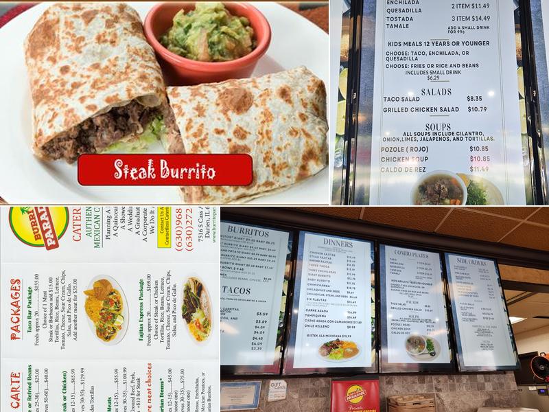 Burrito Paradise Menu