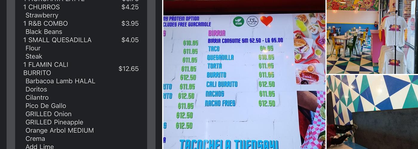 Tacochela Menu