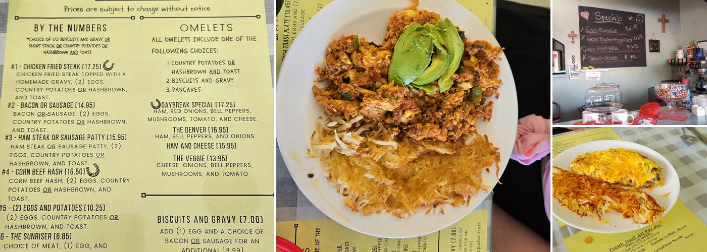 Day Break Cafe Menu