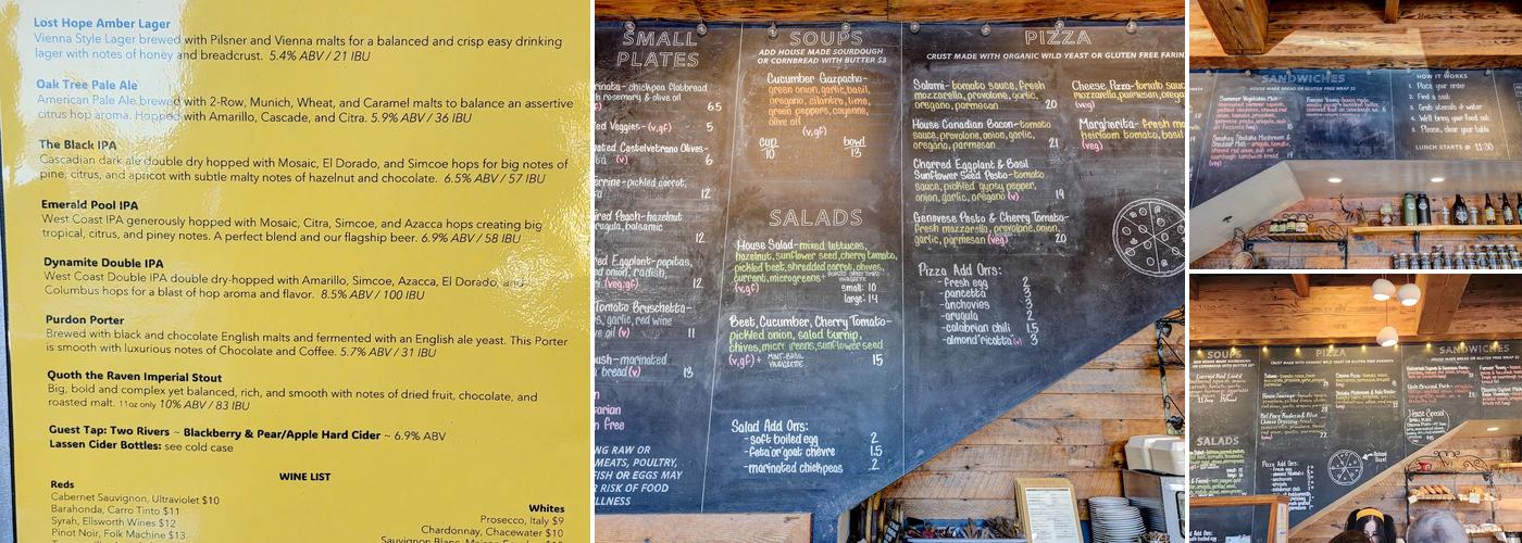 Three Forks Bakery & Brewing Co. Menu