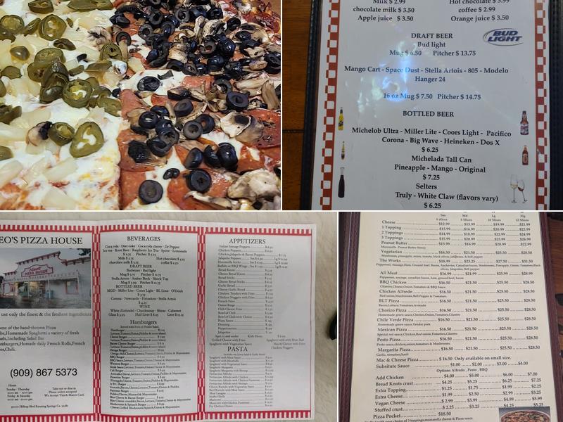 Neo's Pizza House Menu