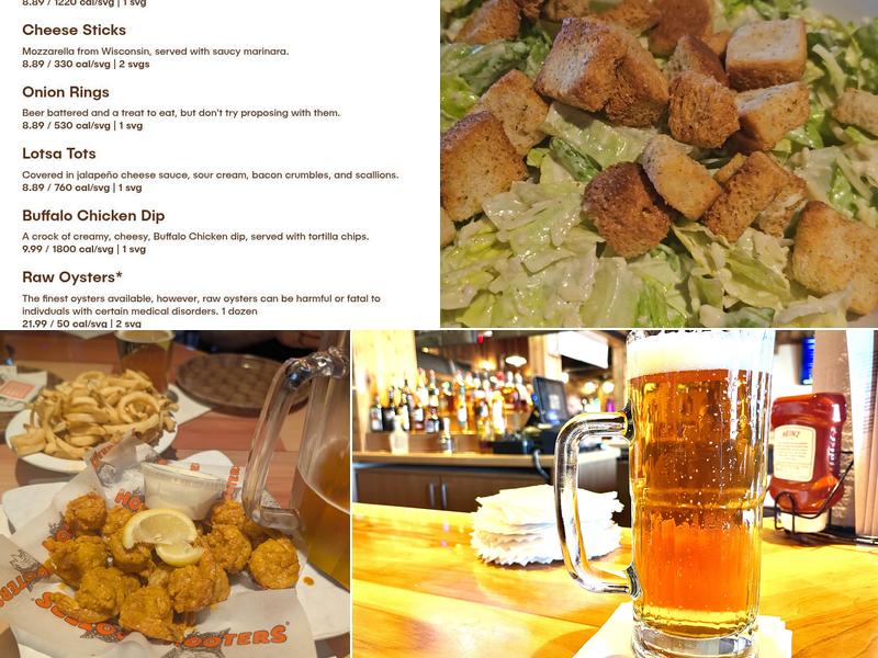 Original Hooters Menu