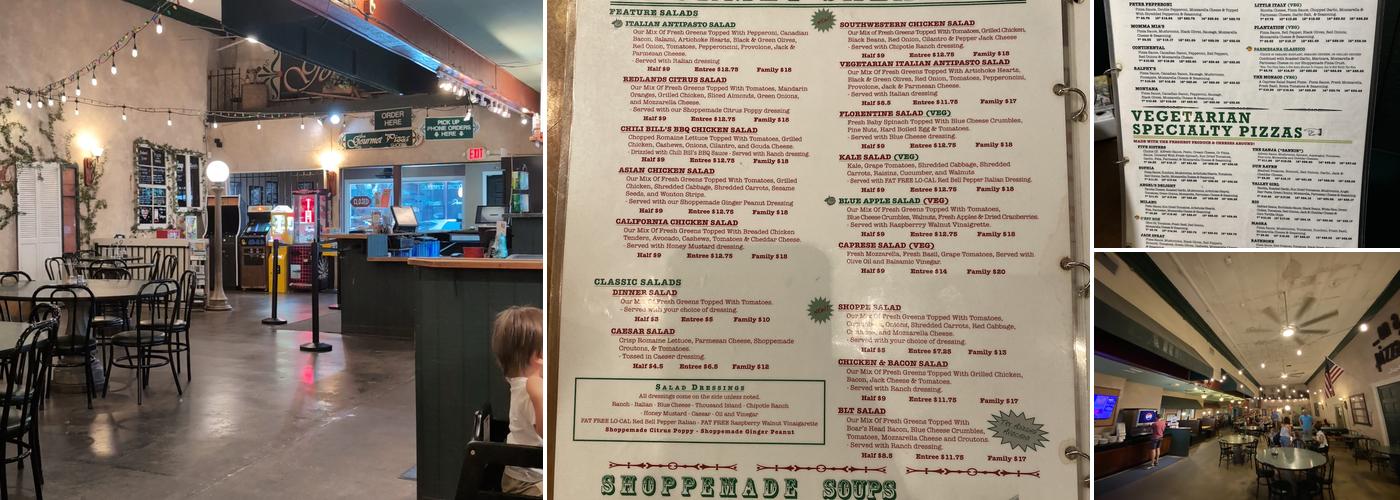 The Gourmet Pizza Shoppe Menu