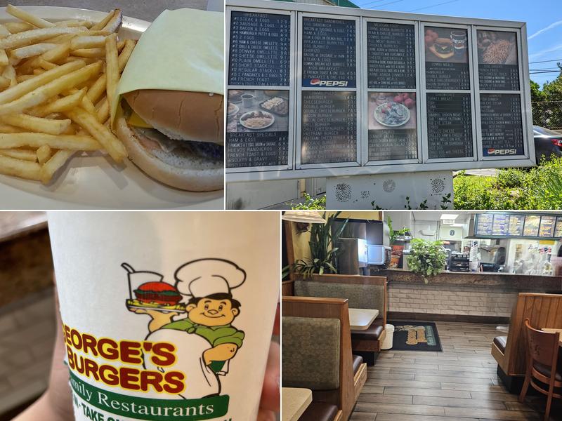 George's Burgers Menu