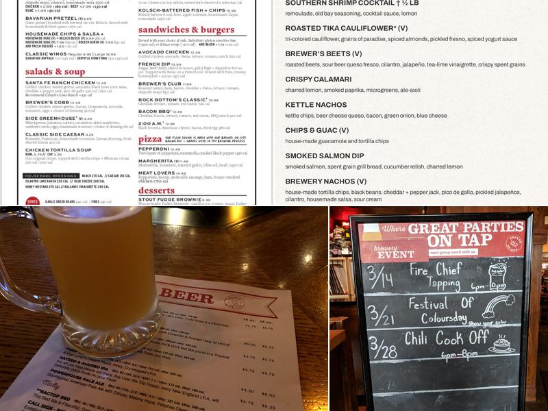 Rock Bottom Restaurant & Brewery Menu