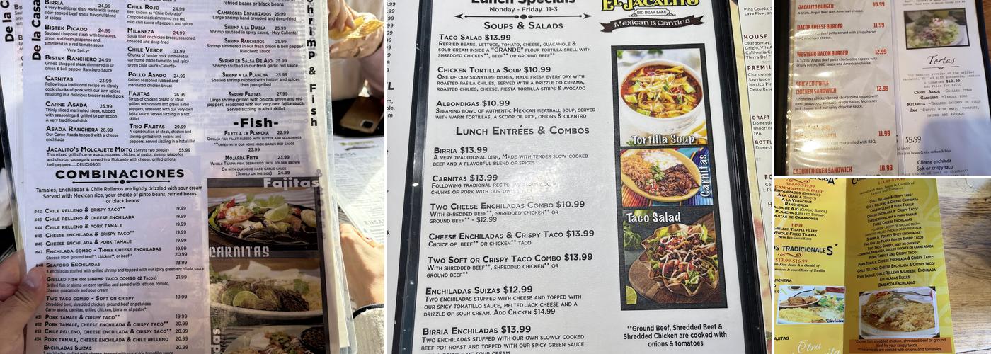 El Jacalito Grill Menu
