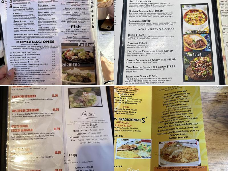 El Jacalito Grill Menu