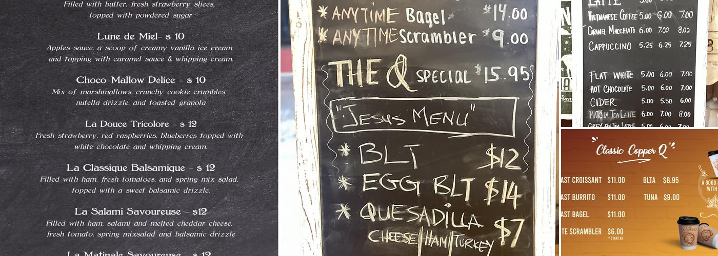 The Copper Q Menu
