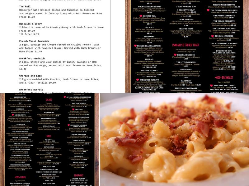 Fat Tony's Grind & Grill Cafe Menu