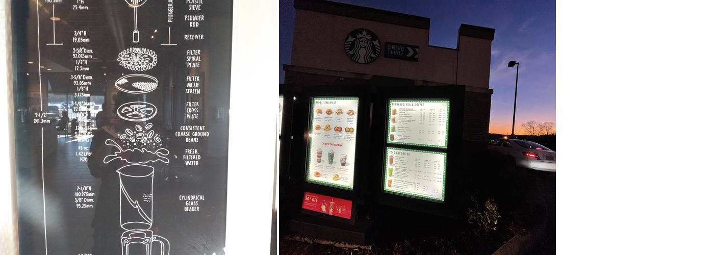 Starbucks Menu