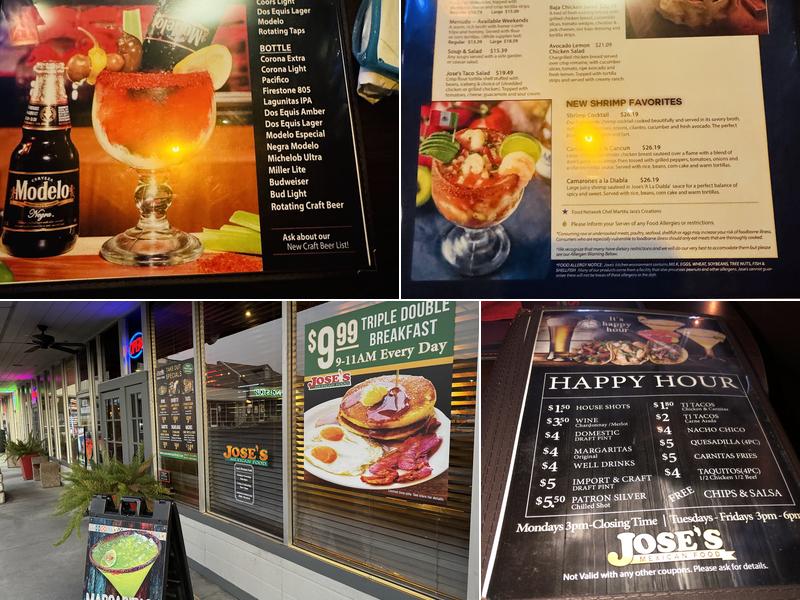 Jose's Mexican Food Menu