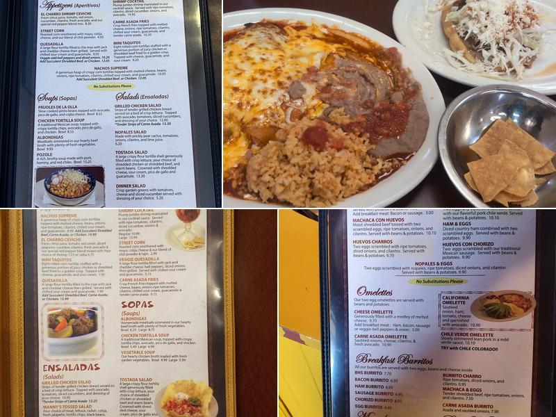 El Charro Authentic Mexican Menu