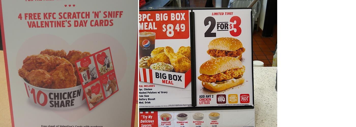 KFC Menu
