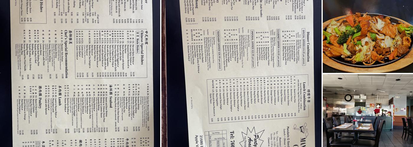 Mandarin Chef Menu
