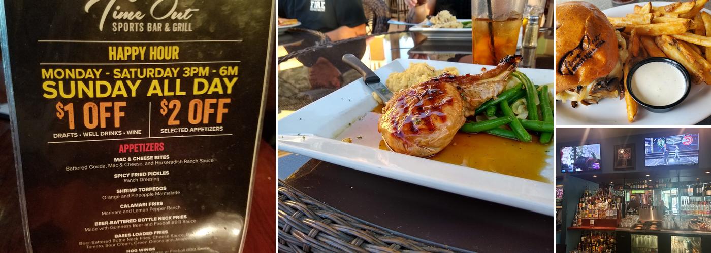 Time Out Sports Bar & Grill Menu