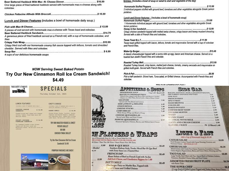 The Junction Eating Place Menu