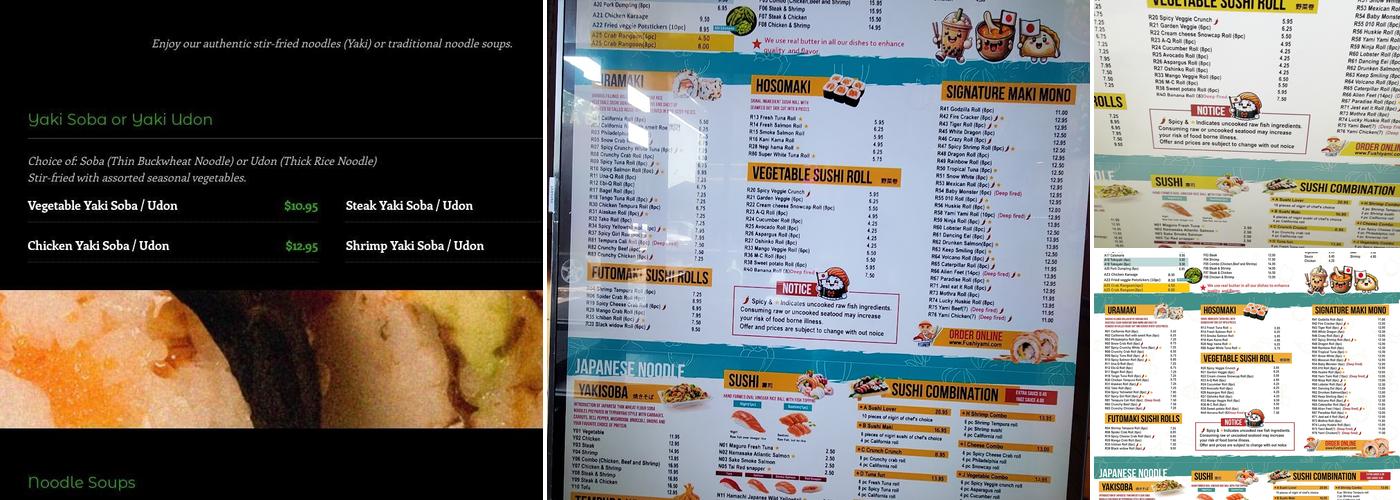 Fushi Yami Menu