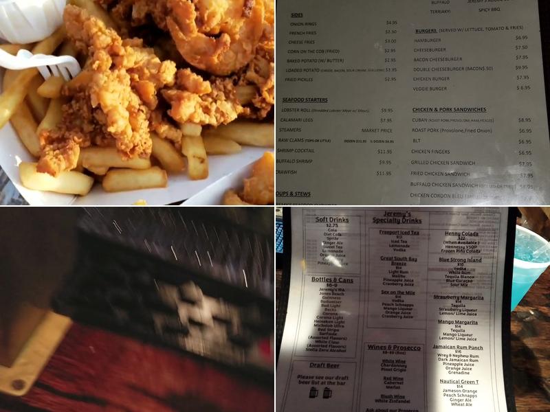 Jeremy's Ale House Freeport Menu