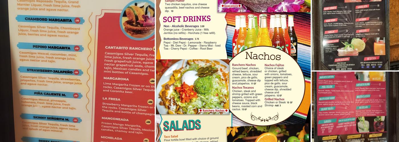 Los Rancheros Menu