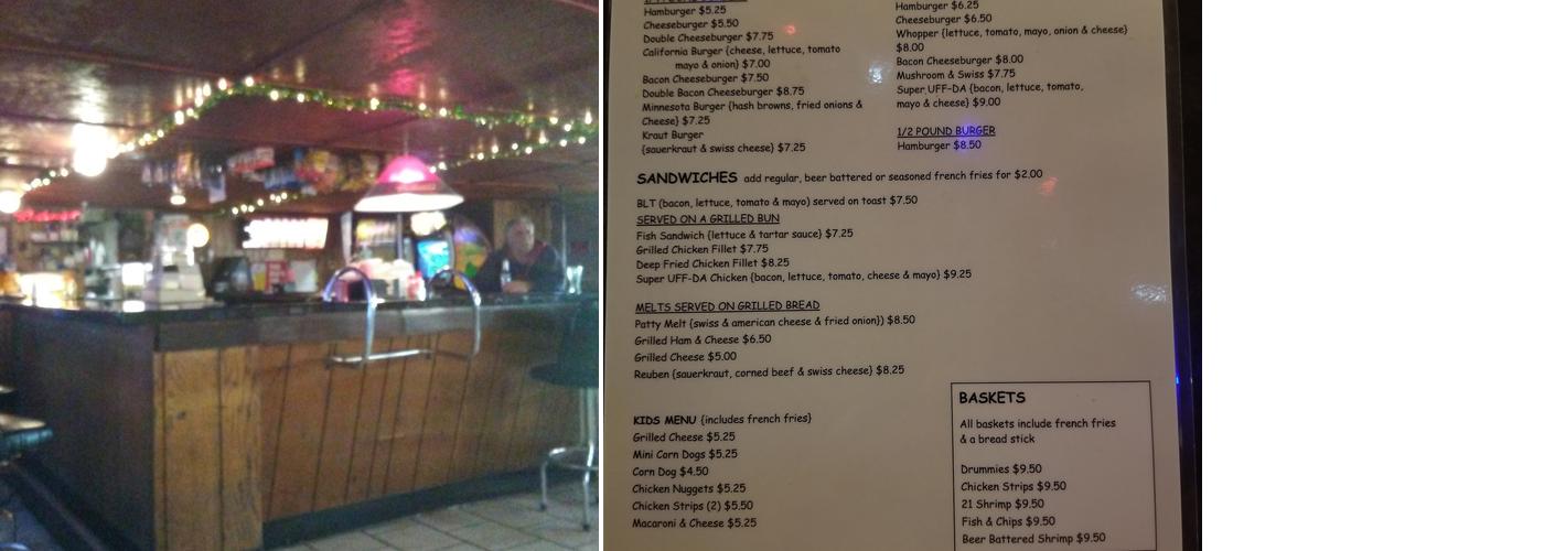 Friendly Inn Menu