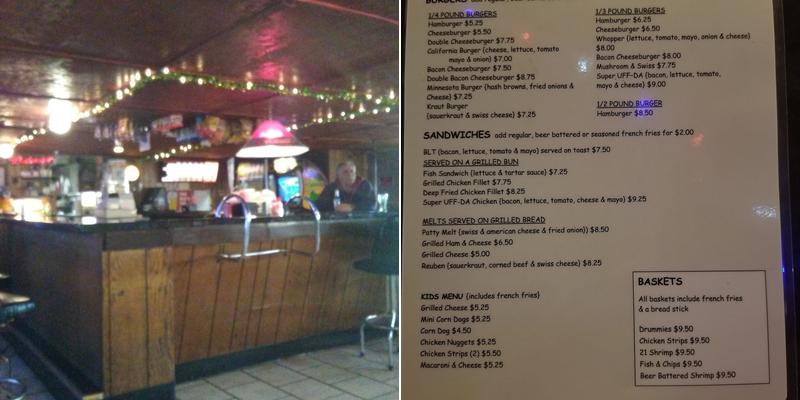 Friendly Inn Menu
