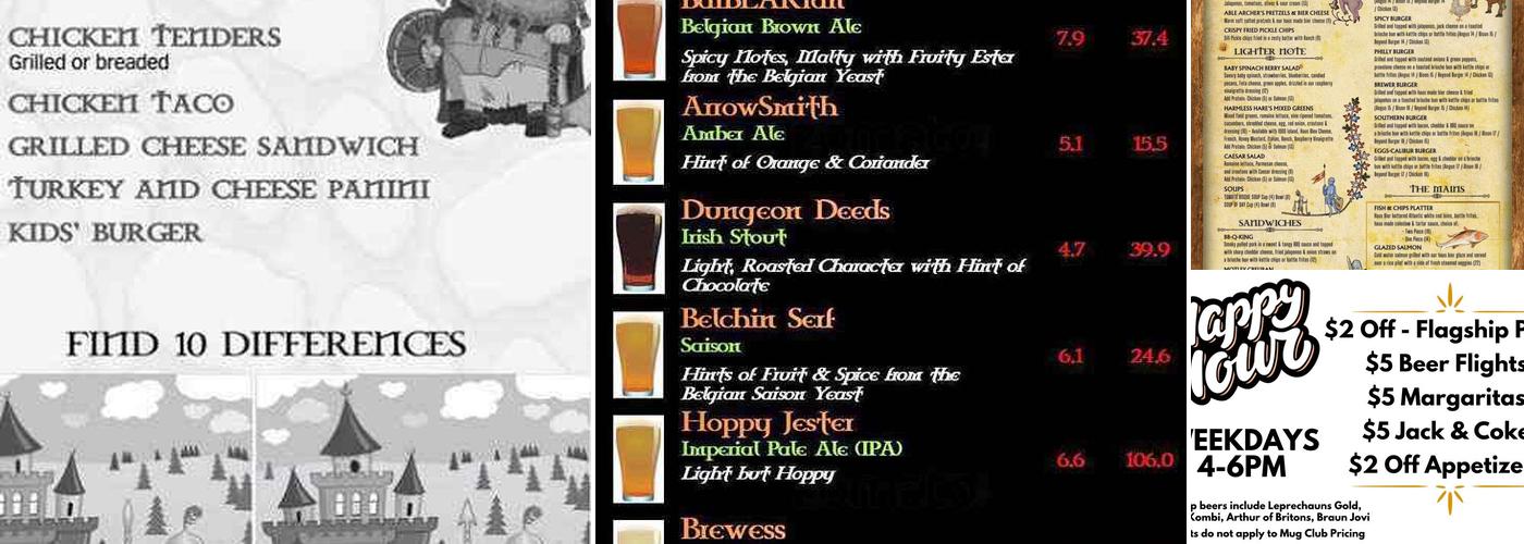 Floyd County Brewing Company Menu